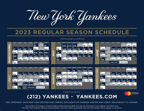 new york yankees baseball tv schedule 2023